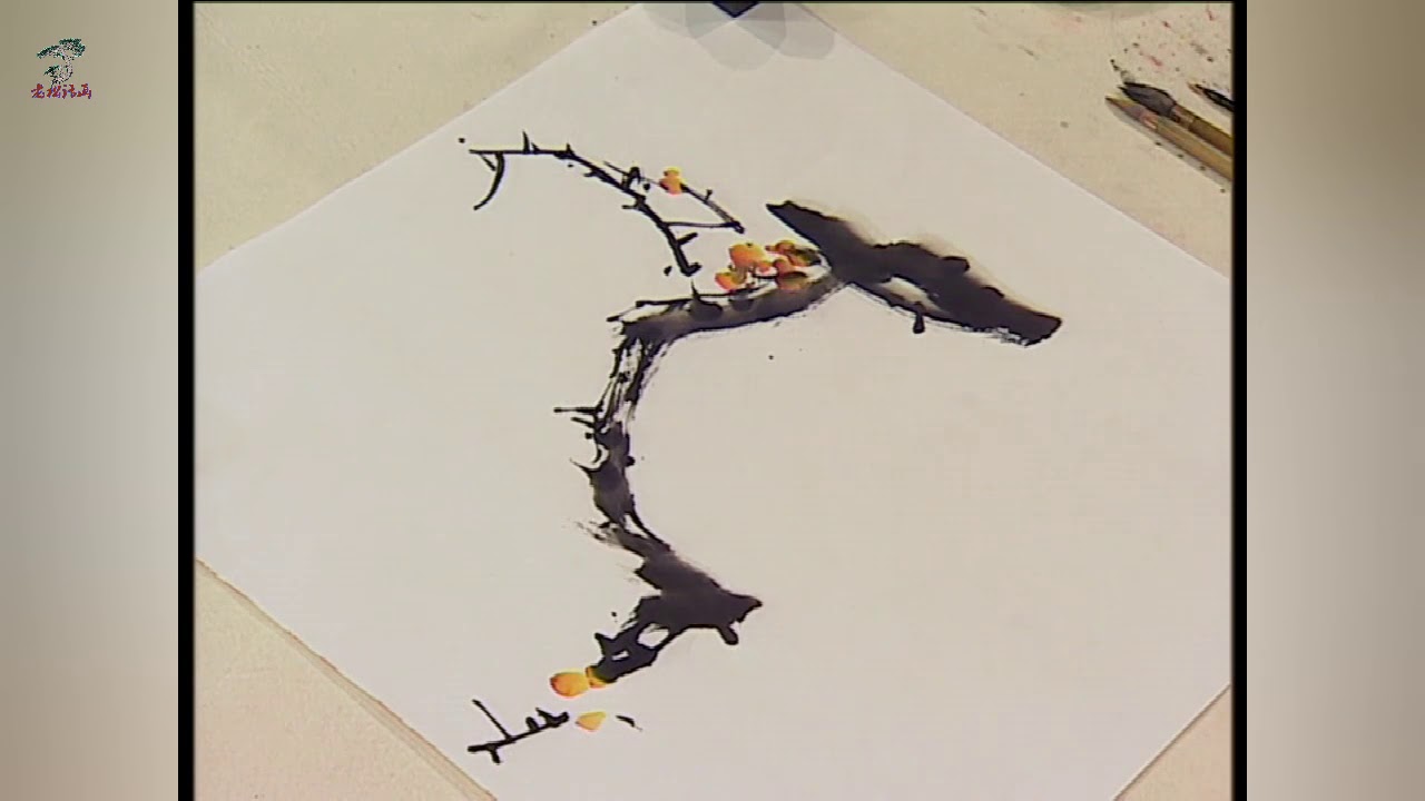 刘存惠写意花鸟画技法入门系列（四十八）：梅花的构图与取舍