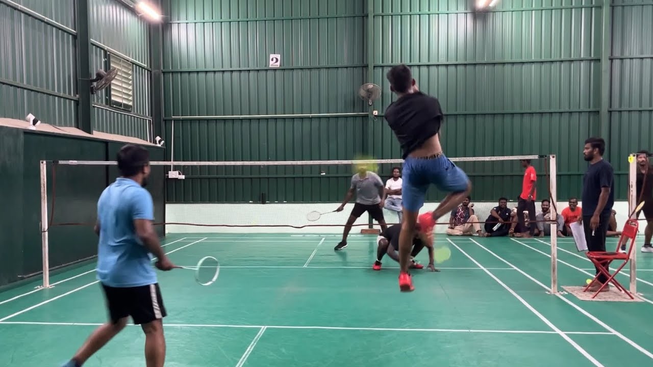 Vimal Mani vs PT Sachin | Jumbled doubles badminton tournament #badminton