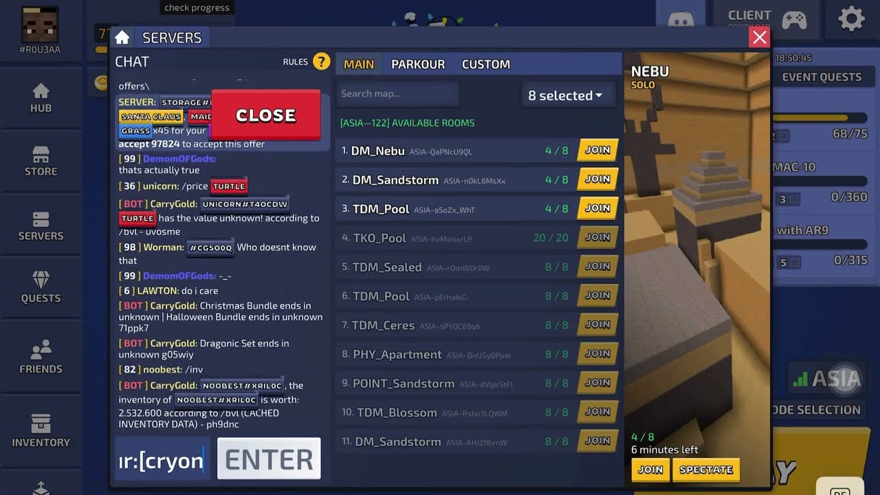 How to post trade offers/accept trade offers in Kirka.io