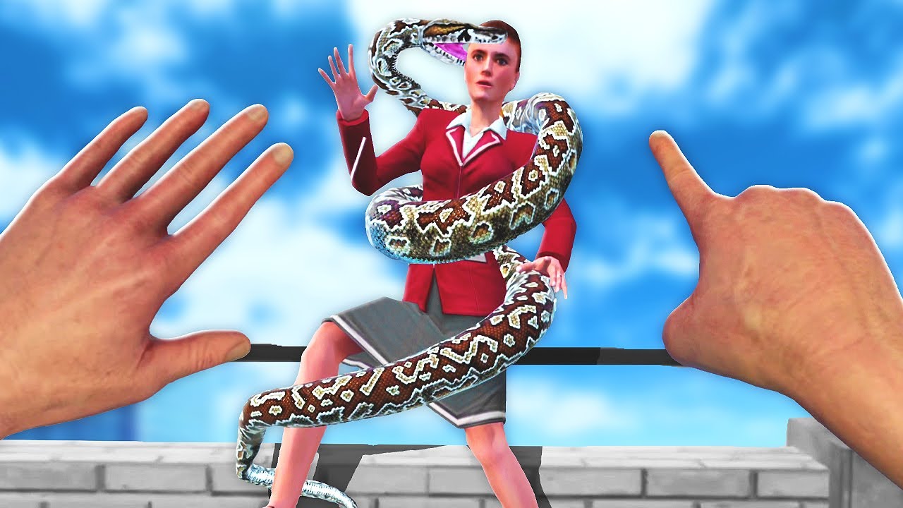 GIANT NEW SNAKES Eats Humans (Newton's Playground VR)