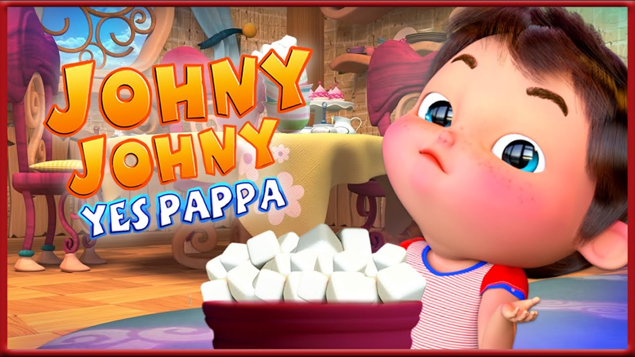 johny johny | Rimas infantis e canções infantis | Banana Cartoon Português