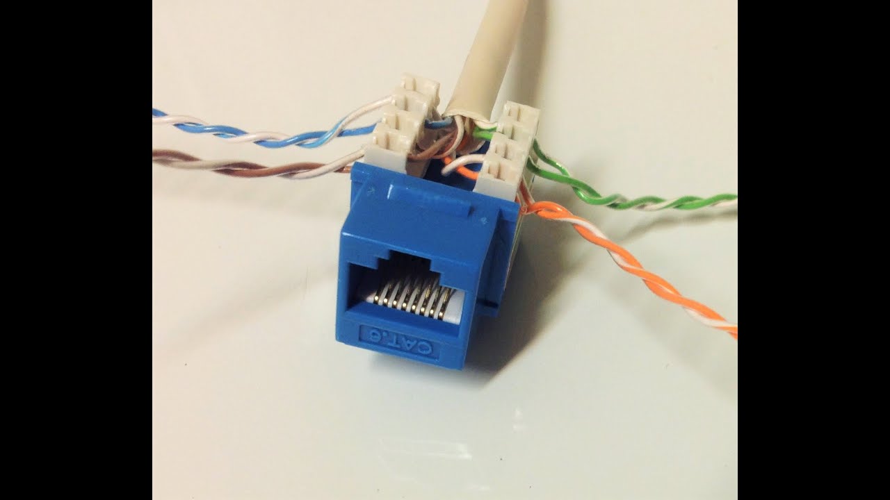 Подключите кабель Cat6 к разъему