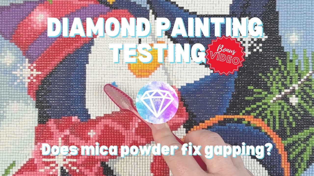 Diamond Painting Testing | Does Mica Powder Fix Gapping??