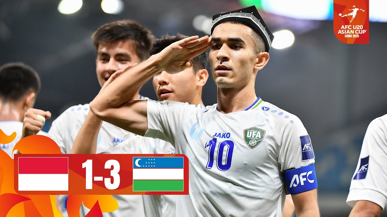 Reigning champion secures knockout stage!  | Indonesia - Uzbekistan | HL | AFC U20 Asian Cup&trade; 2025
