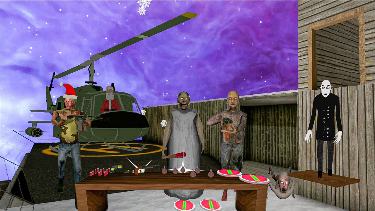 Granny New Update - New Weapons Room | Helicopter Escape.