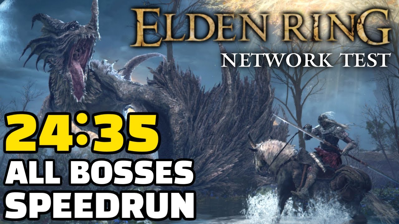 Elden Ring ВСЕ БОССЫ ПРОЙДИТЕ ЗА 24:35 (Тест закрытой сети)
