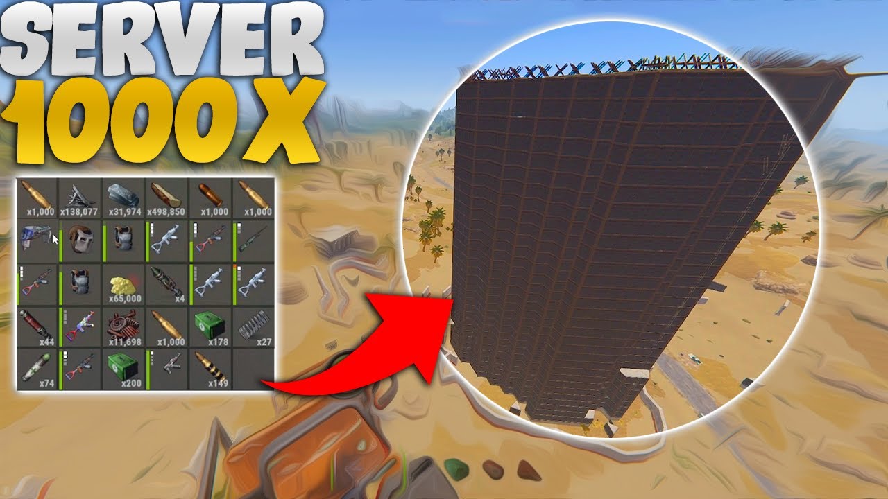 ESSE SERVIDOR É PRA MALUCO  (RUST 1000x)