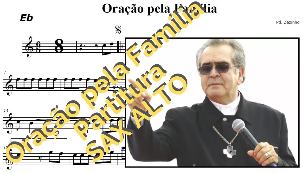 Oração pela Família - Partitura Sax Alto