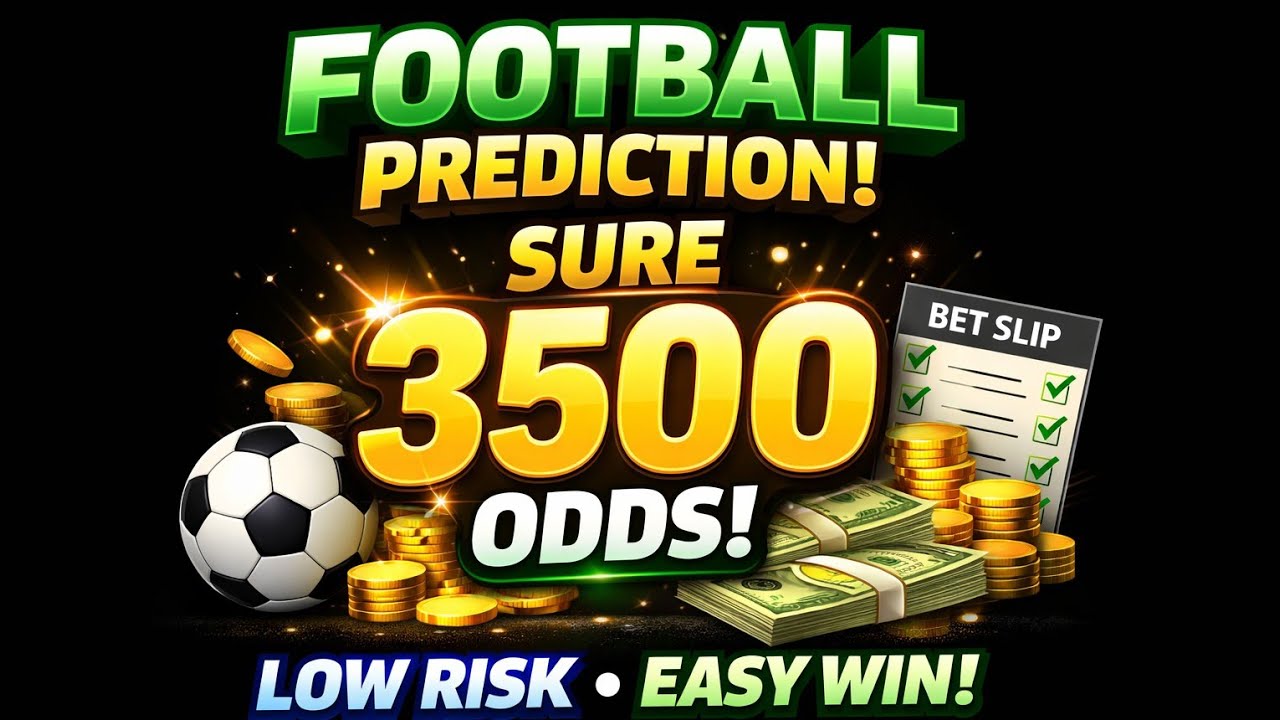 Free football predictions today | Sure 3500 odds betting tips | 99%  Accuracy |