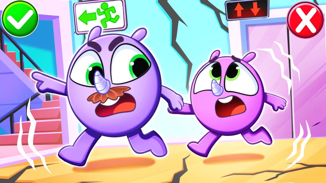 Earthquake Safety Song 🌍😨 | Funny Kids Songs 😻🐨🐰🦁 And Nursery Rhymes by Baby Zoo