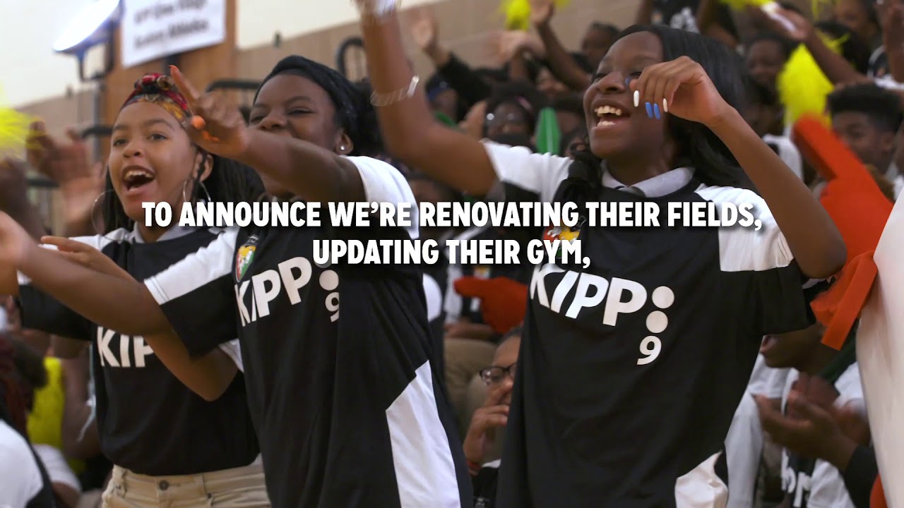 Tony the Tiger and Ed Reed Surprise School with Donation to Save School Sports