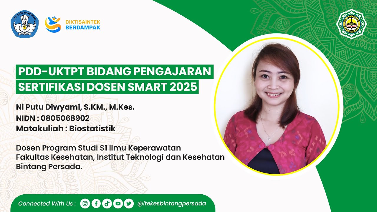 PDD UKTPT BIDANG PENGAJARAN | SERDOS SMART 2025 | NI PUTU DIWYAMI |  ITEKES BINTANG PERSADA