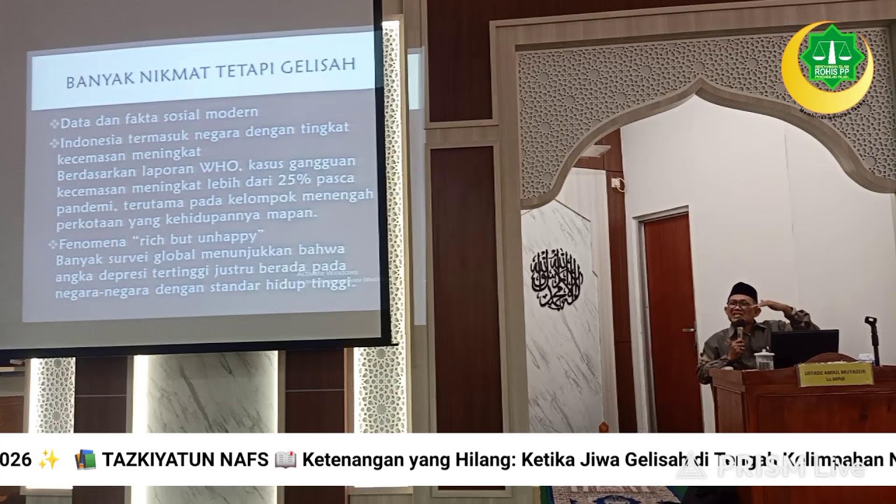 📖 Ketenangan yang Hilang: Ketika Jiwa Gelisah di Tengah Kelimpahan Nikmat🎙️Ust. ABDUL MUYASSIR