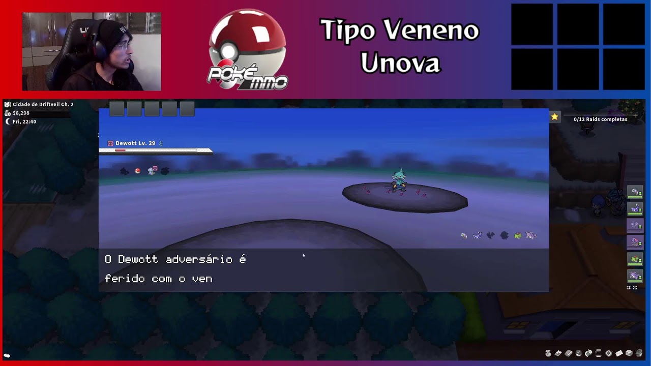 🔴 PokeMMO Monotype Veneno | Progredindo na run | AO VIVO
