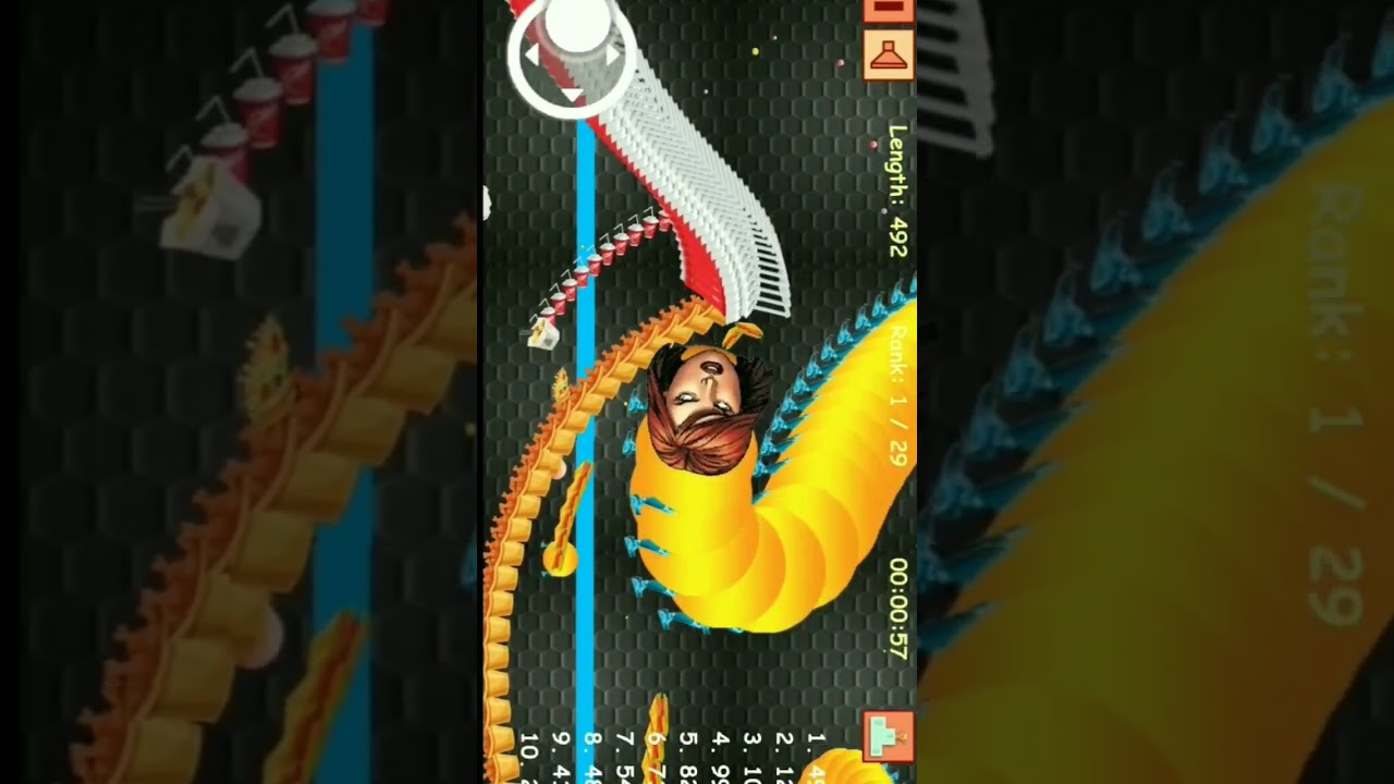 bug snake 🐍 Worm zone super hero games bigg food  