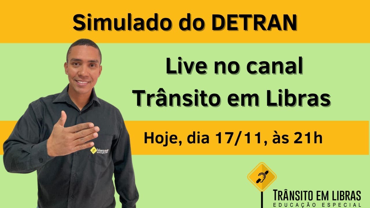 SIMULADO DO DETRAN EM LIBRAS