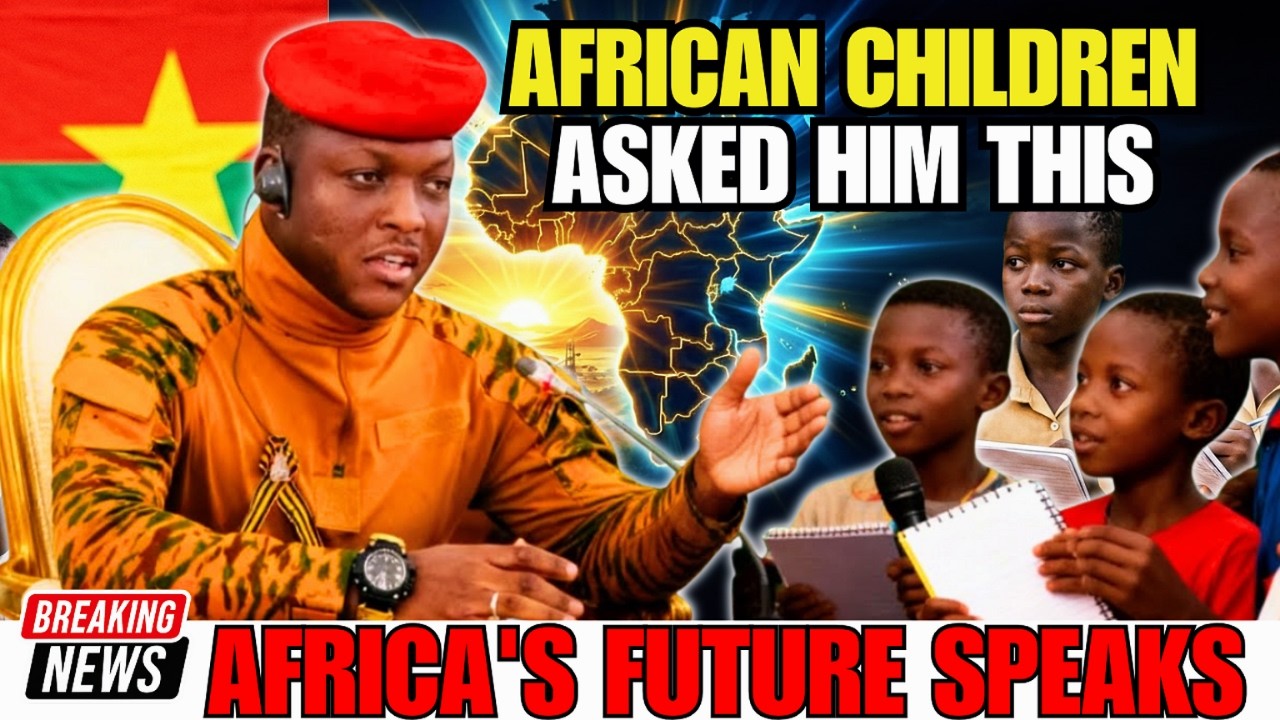 Африканские дети задавали Траоре важные вопросы — его ответы были впечатляющими.