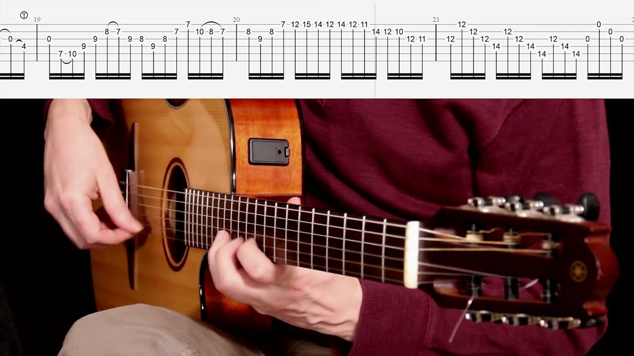 Solfeggietto - CPE Bach - guitar version with TABs