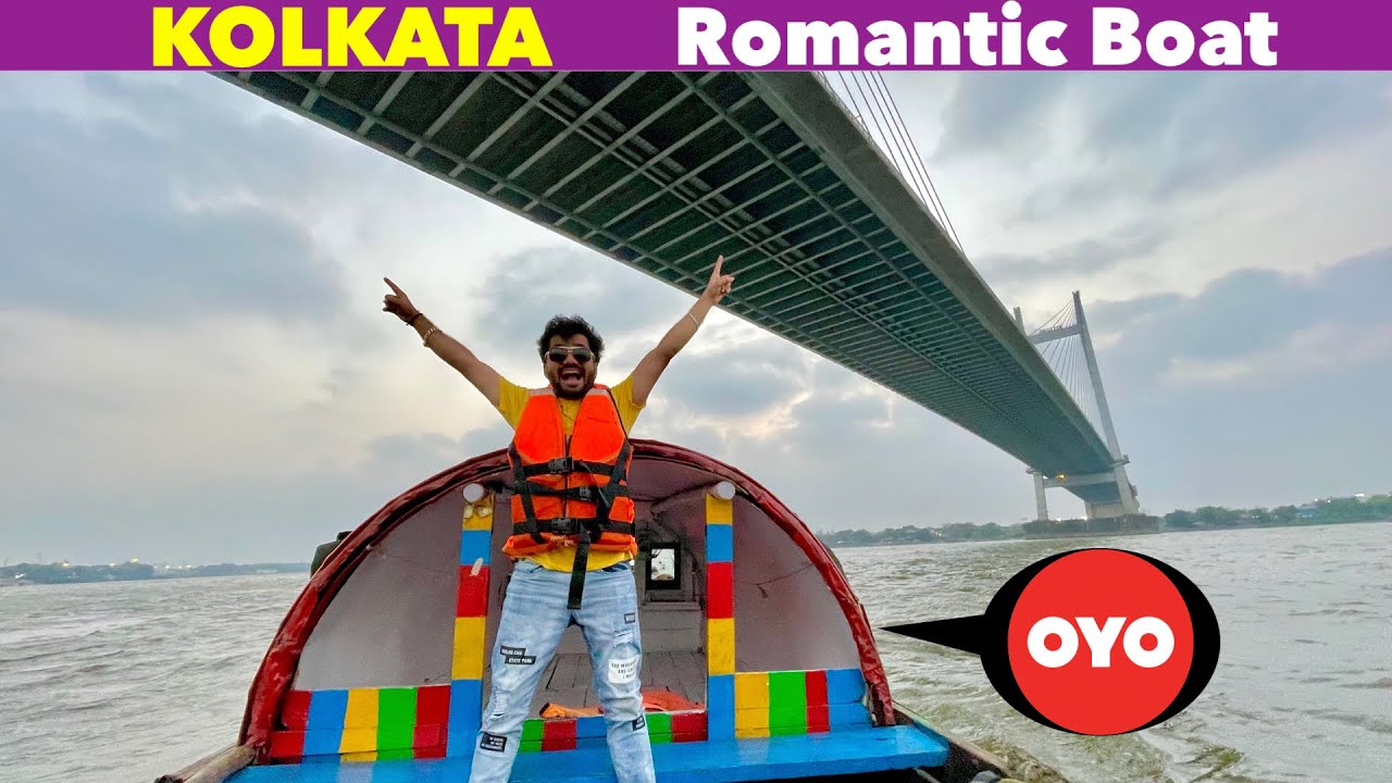 Romantic Boat 😂 || most popular bridge in kolkata || princep ghat | princep ghat kolkata boat ride
