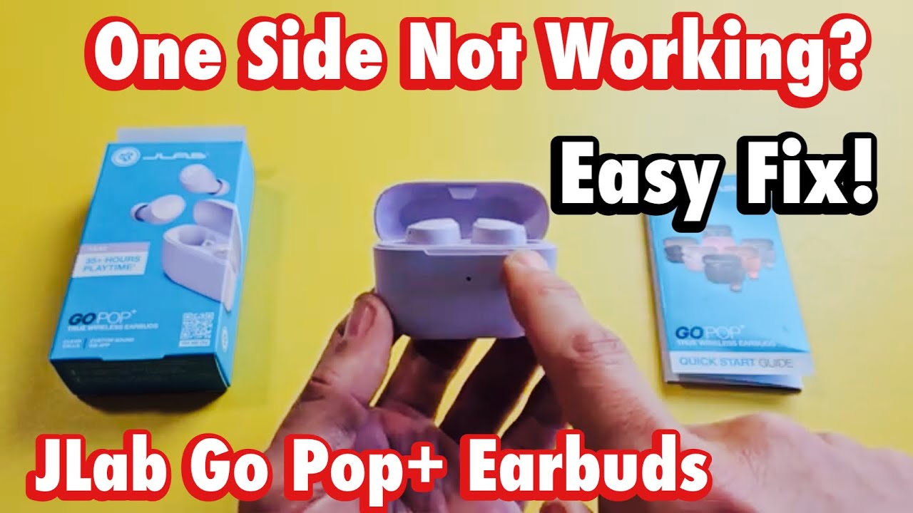 JLab Go Pop+ Earbuds: One Side Not Working? Fixed!