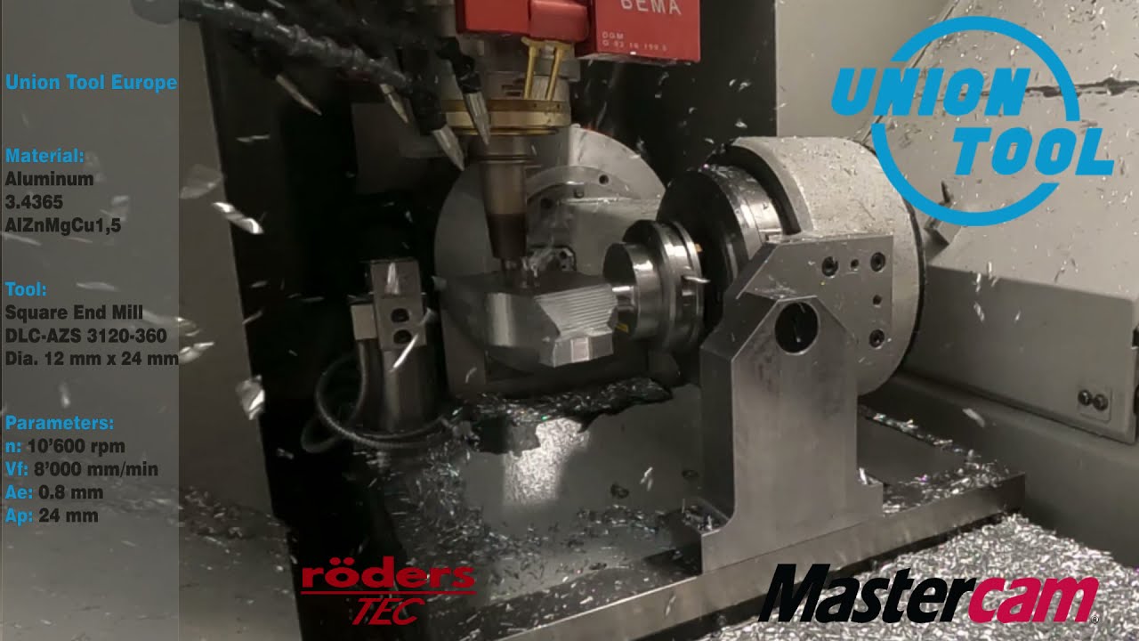 Production of high-precision axle beam by HSC milling / R&ouml;ders RXP501DSC / Uniontool / Mastercam