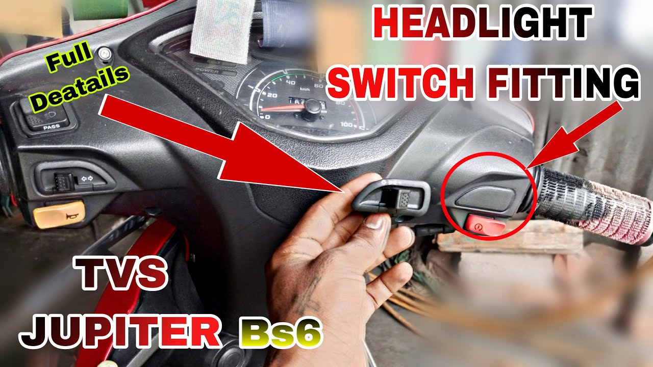 how to install headlight switch Jupiter | Biswakarma Automobile