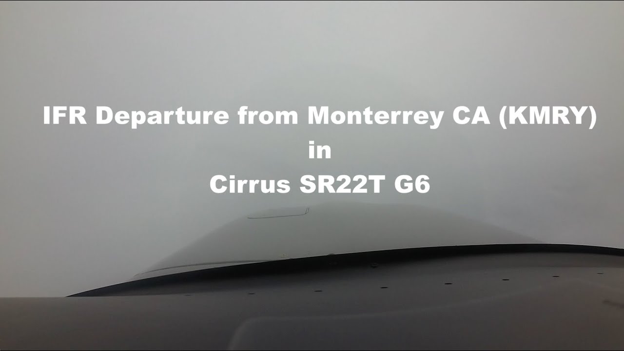 IFR Departure from Monterrey CA (KMRY) in Cirrus SR22T G6