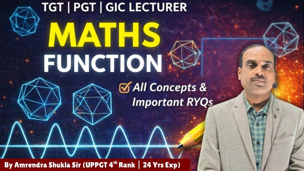 GIC Lecturer & LT Grade 2026 | TGT, PGT Masths function  | by Amrendra Sir