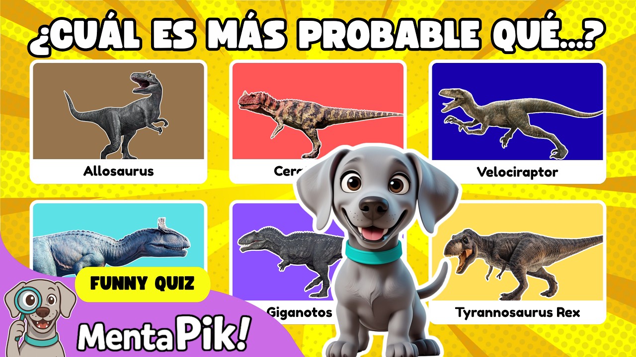🦖¿Cuál es más probable que...? ¡Facts increíbles sobre dinosaurios para niños!🦖