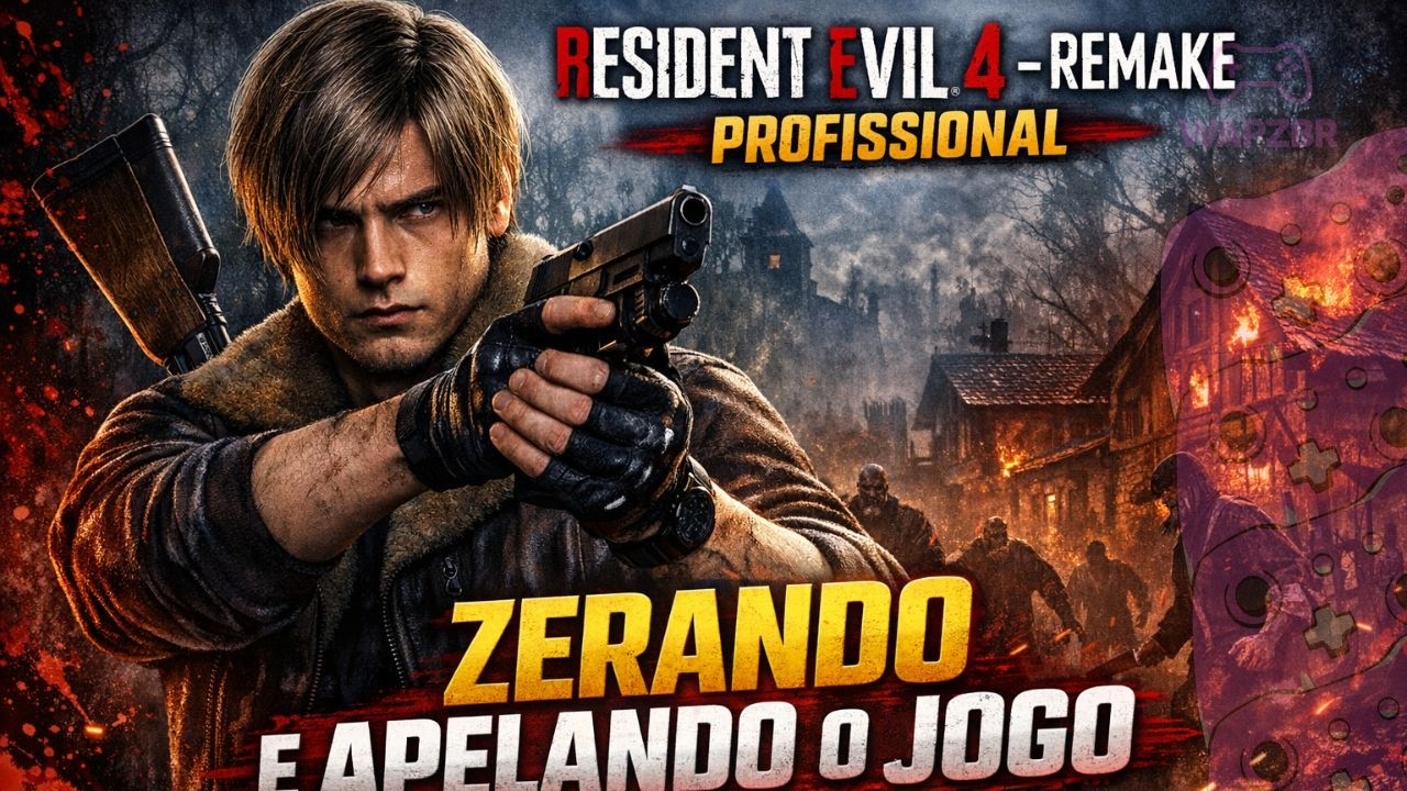 Resident Evil 4 – Remake Profissional | ZERANDO E APELANDO O JOGO