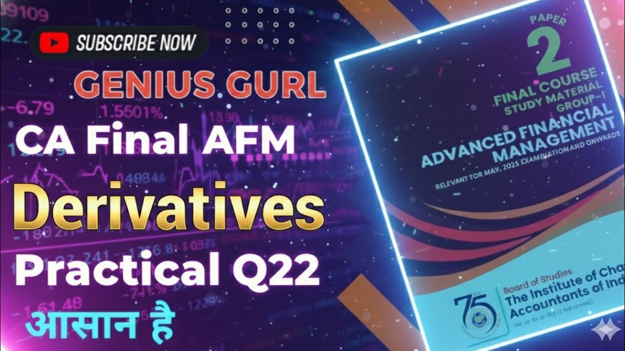 Derivatives Question 22 CA Final AFM by GENIUS GURL Study Material Solutions 
