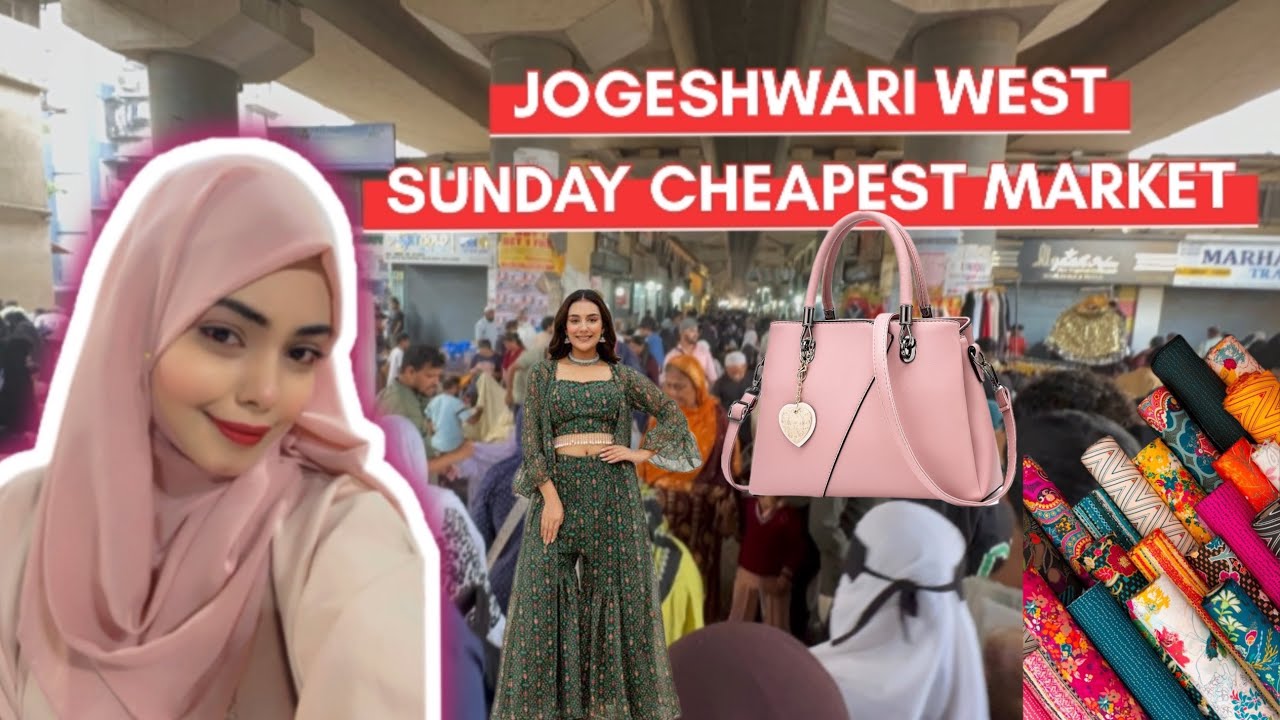 This Market Will Shock You😱Jogeshwari Sunday Cheapest Market 🔥| Ashfiya Rathod 😍