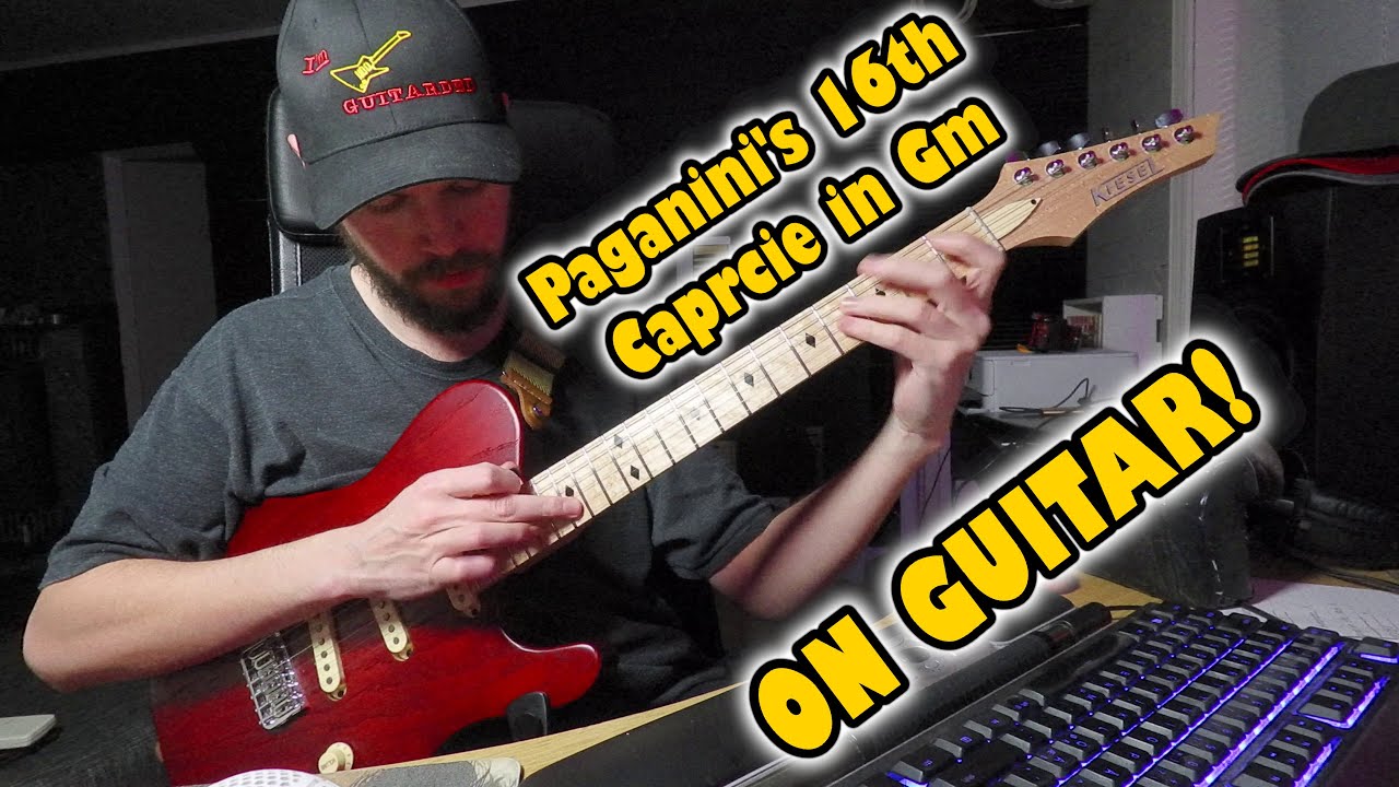 Paganini's 16th Caprice in Gm on ELECTRIC GUITAR!