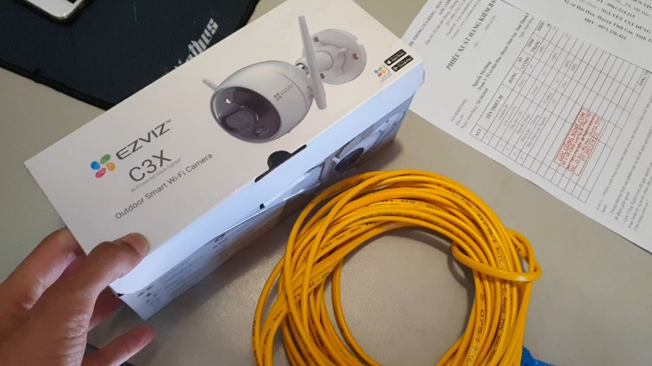 Bây giờ mới có tiền để mở hộp và Test Camera Ezviz C3X đây các bạn ạ ! Camea Wifi Ngoài trời C3X