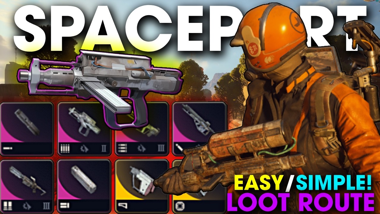 SPACEPORT | LOW RISK/EASY LOOT ROUTE! | BLUE/EPICS/BLUEPRINTS | ARC RAIDERS