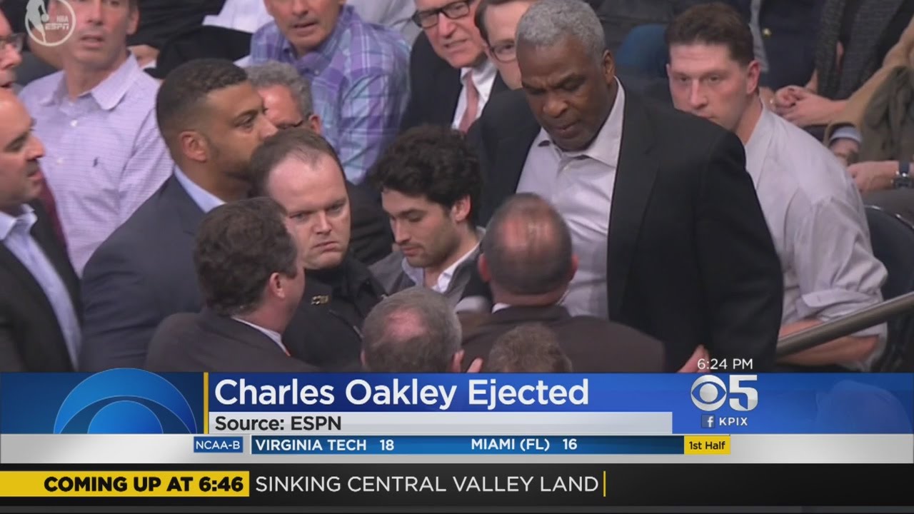 Charles Oakley Ejected From Madison Square Garden