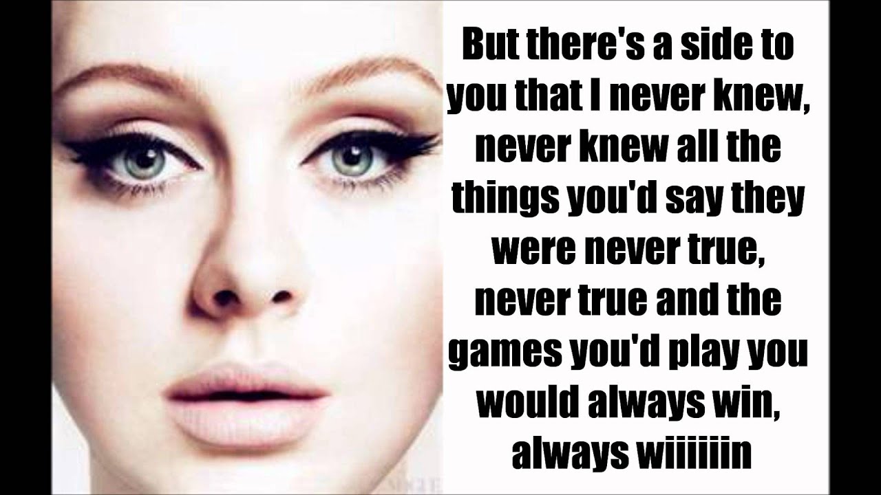 Set Fire to the Rain - Adele (lyrics)