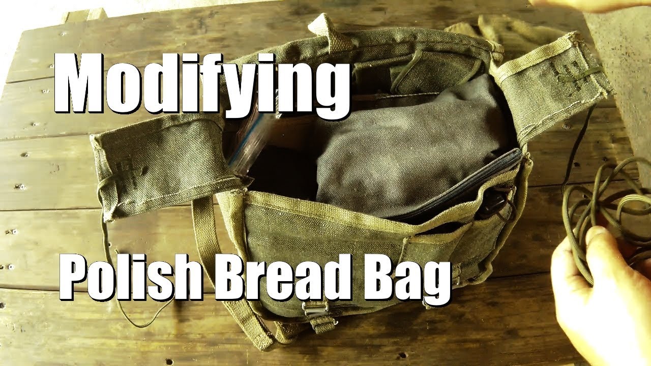 ポーランド軍ブレッドバッグを改造する　Modifying Polish Bread Bag, Bushcraft Bag
