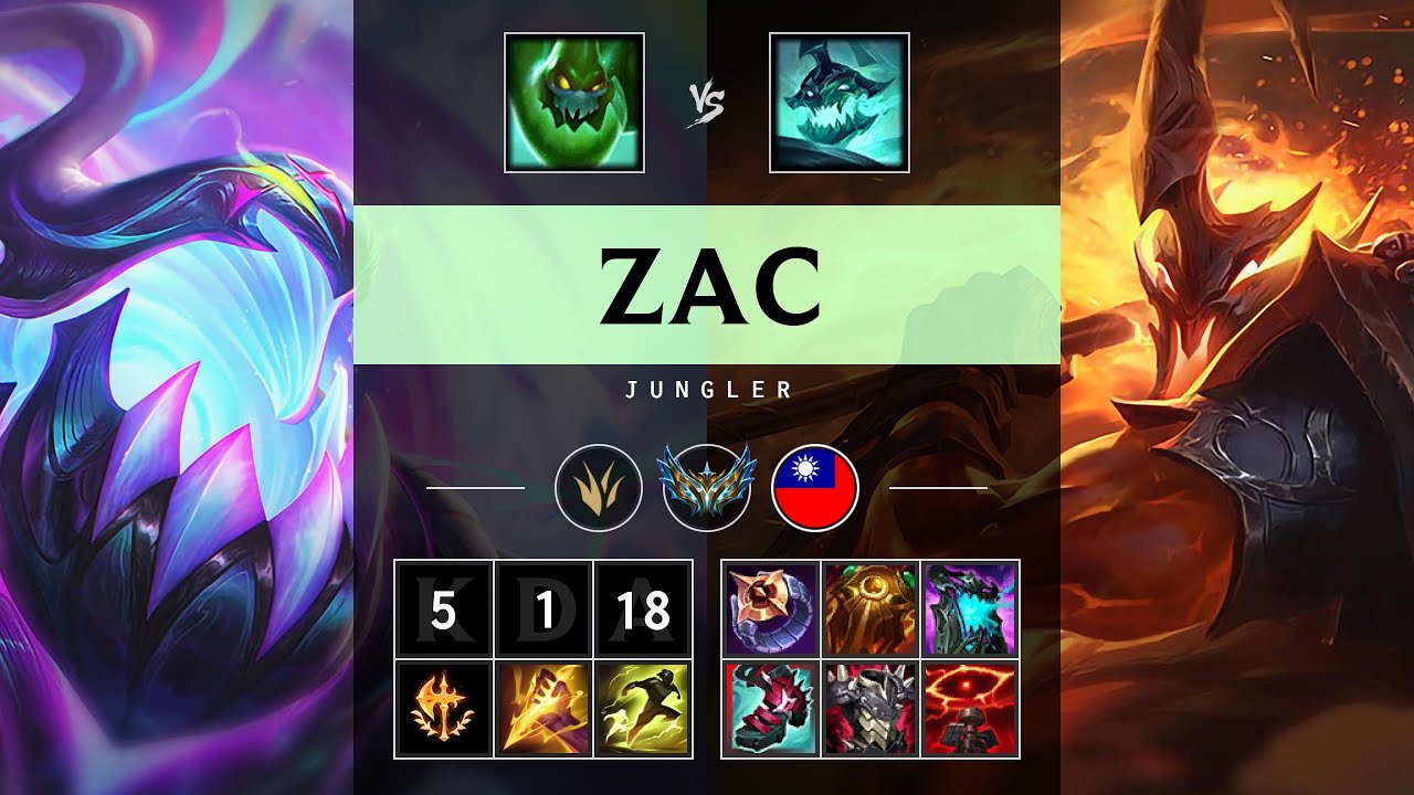 Zac Jungle vs Hecarim - TW Challenger Patch 25.09