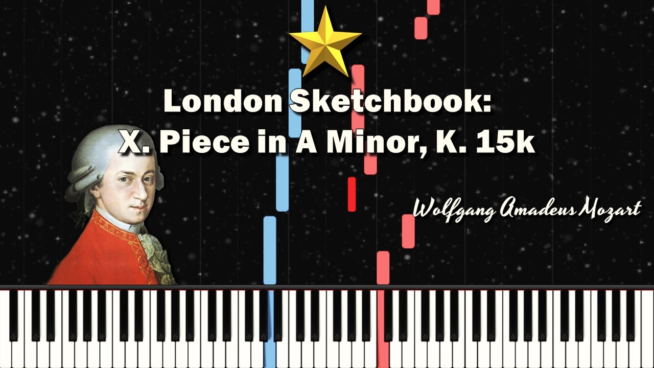 Mozart's Piece in A Minor, K. 15k (London Sketchbook) [Synthesia MIDI Tutorial]