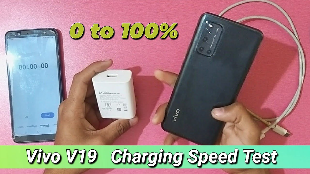 Vivo V19 Battery Charging Test⚡0 to 100% 33 Watt flash charge 2.0