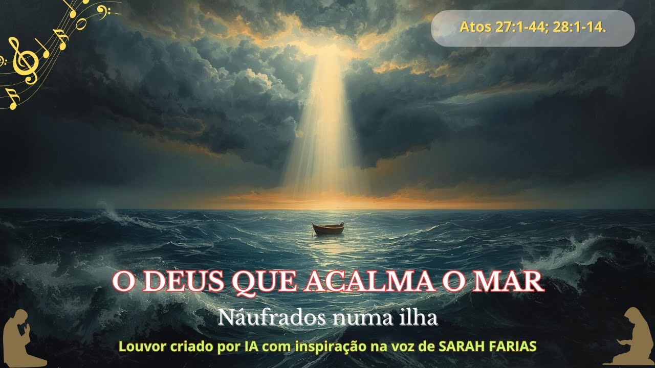 O DEUS QUE ACALMA O MAR // Náufrados numa ilha // #louvor inspirado em #sarahfarias #gospel