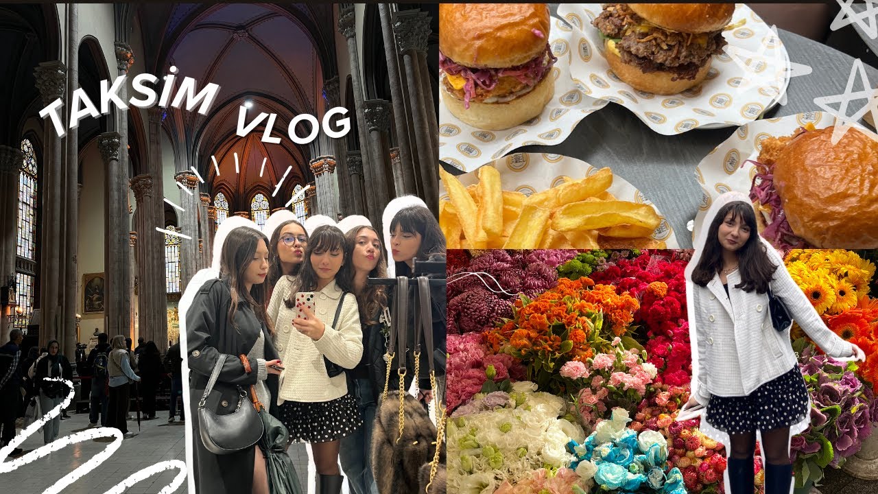 VLOG #3 | Kızlarla bu sefer Taksimdeyiz bol gezmeli bir vlog siizlerle 💓