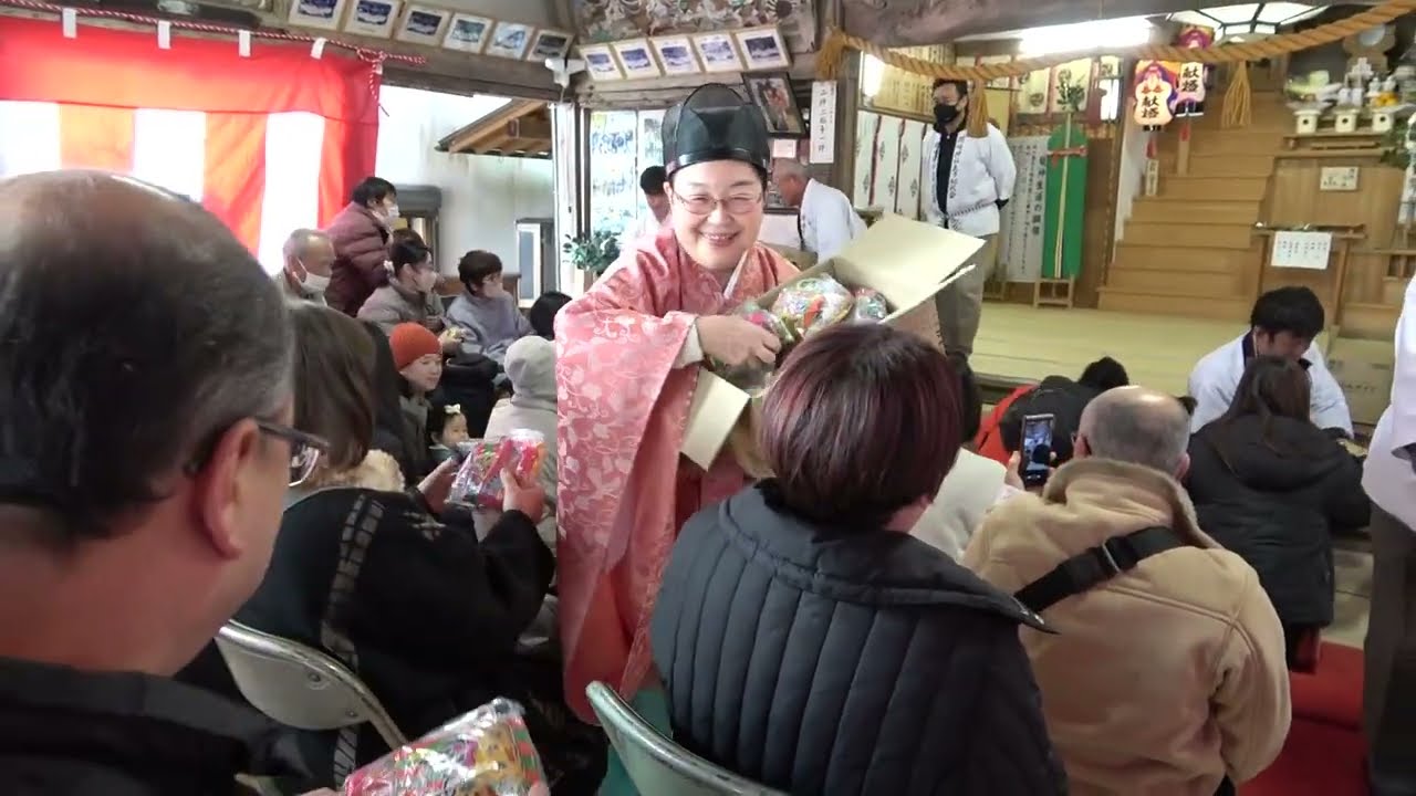 japan  広島県 「２０２６年 度 岡﨑神社の節分祭」伴中央町内会  まちづくり部会製作!!