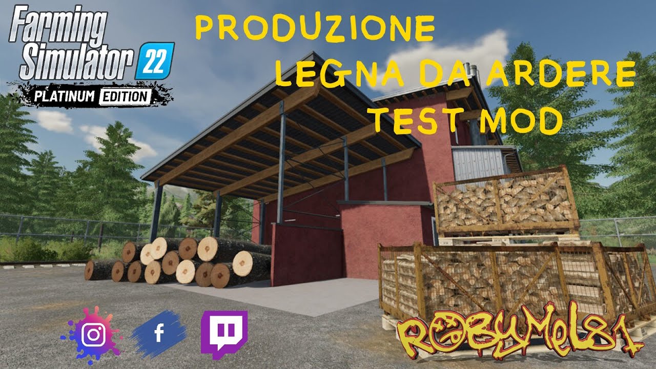 PRODUZIONE LEGNA DA ARDERE ➤ TEST MOD (Console/PC) ➤ FARMING SIMULATOR 22