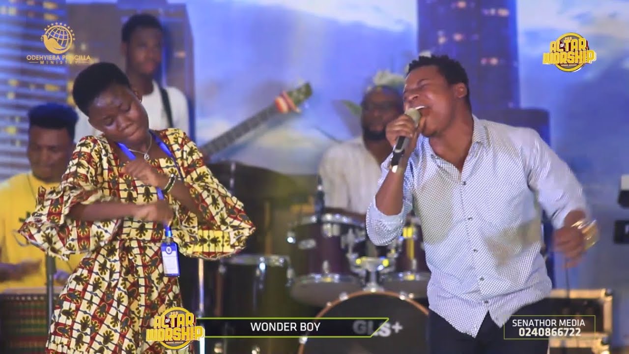 WONDER BOY'S PERFORMANCE MADE ODEHYIEBA PRISCILLA DANCE AT THE ALTAR OF WORSHIP