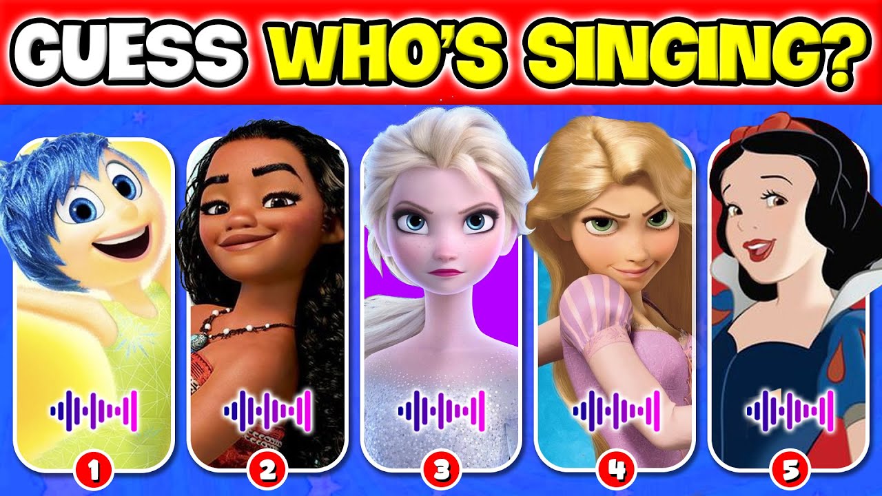 Guess WHO'S SINGING By The 60 DISNEY SONGS | Guess The DISNEY Character By Their VOICE | NT Quiz