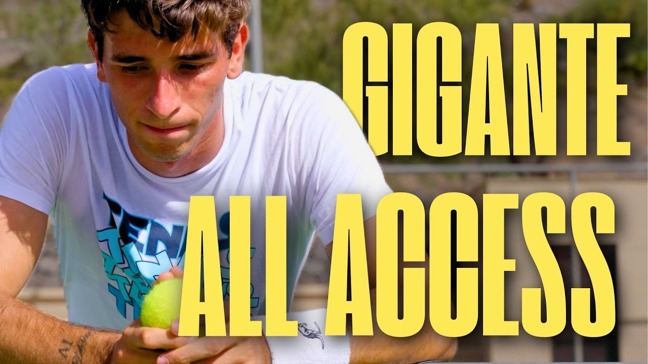 Step on COURT with GIGANTE'S team MINUTES BEFORE his MATCH
