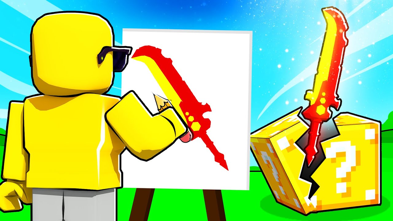 Roblox Bedwars But Anything I Draw Comes to Life