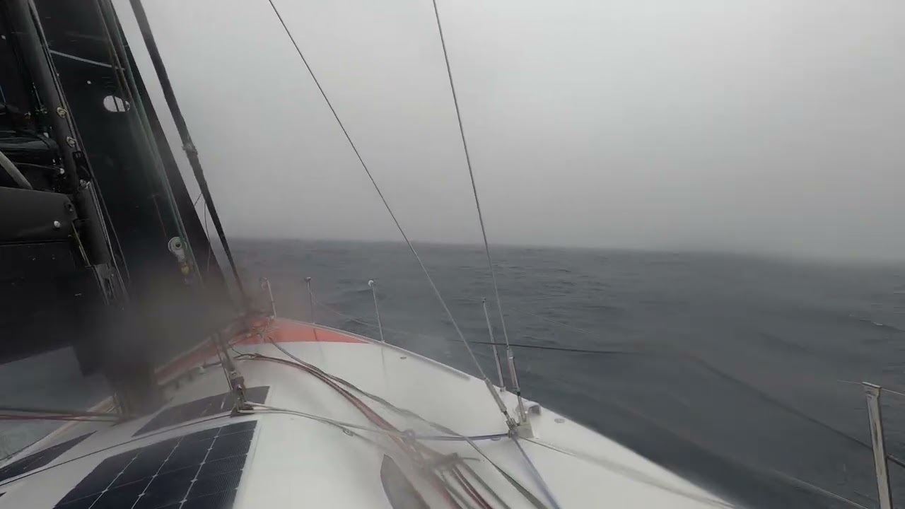Class 40 Privateer Sailing along in Beautiful Weather